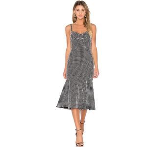 AMANDA UPRICHARD X REVOLVE GINGHAM  LOULETTE DRESS SZ S